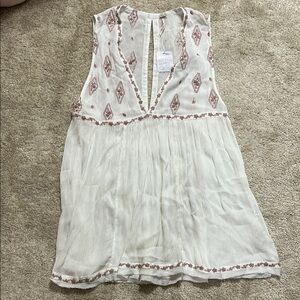Free People Embroidered Tunic NWT